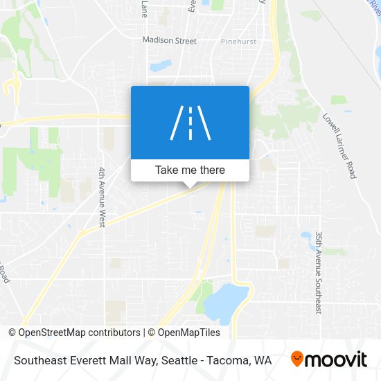 Southeast Everett Mall Way map