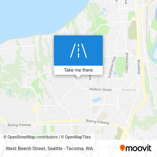 Mapa de West Beech Street