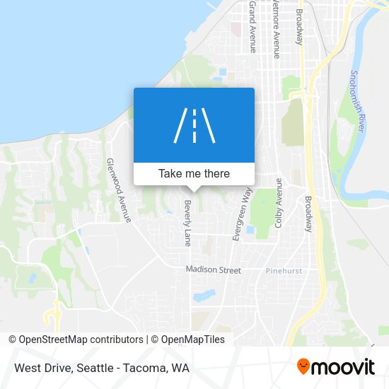 Mapa de West Drive