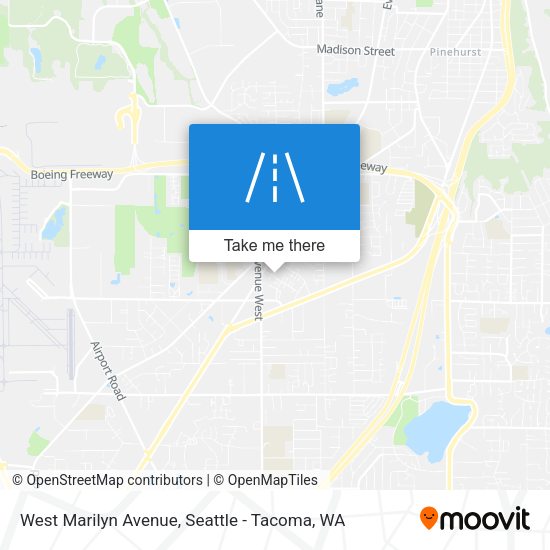 West Marilyn Avenue map