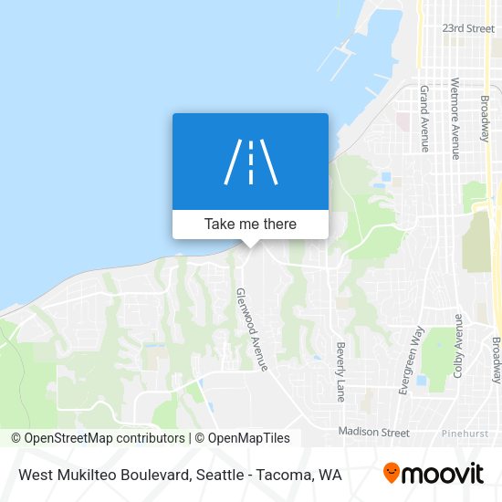 West Mukilteo Boulevard map