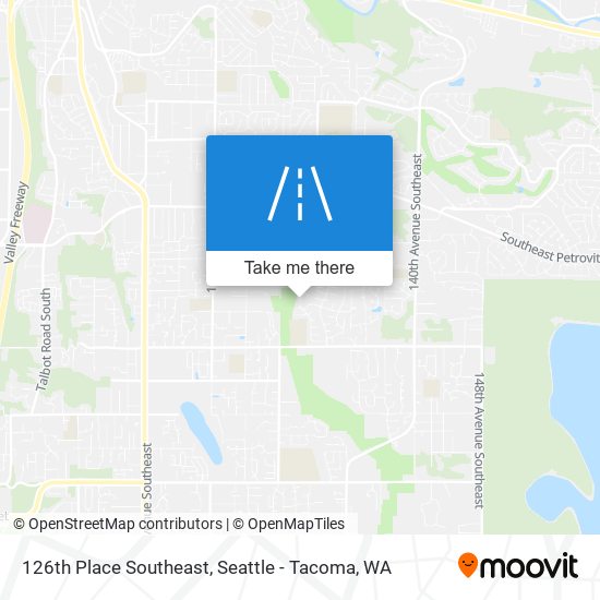 126th Place Southeast map