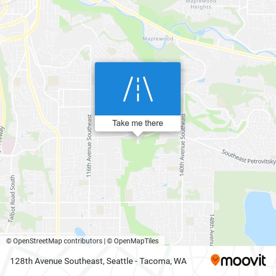 128th Avenue Southeast map