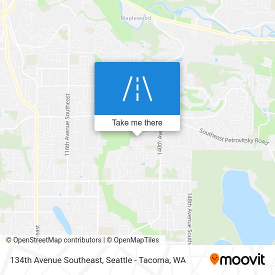 Mapa de 134th Avenue Southeast