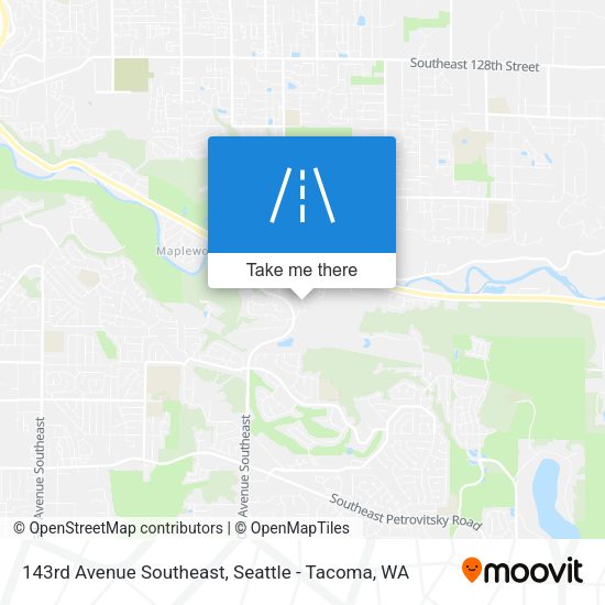 Mapa de 143rd Avenue Southeast