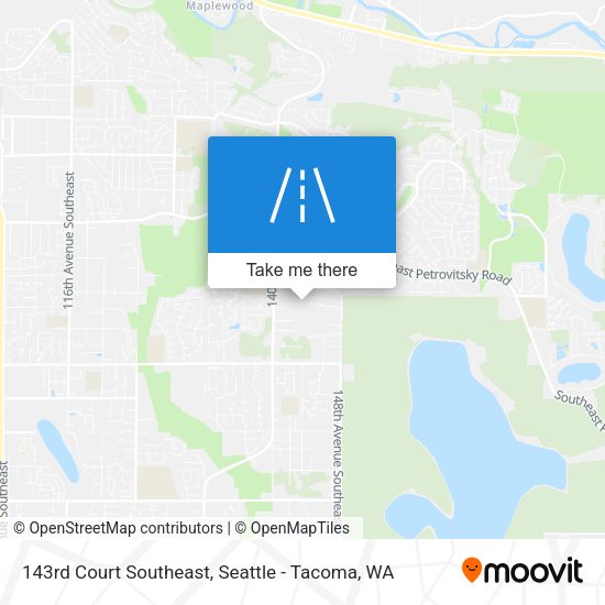Mapa de 143rd Court Southeast