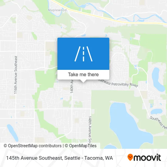 Mapa de 145th Avenue Southeast