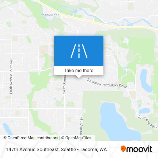 Mapa de 147th Avenue Southeast