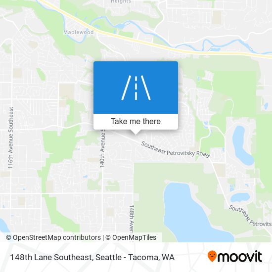 148th Lane Southeast map