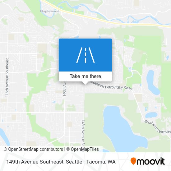 Mapa de 149th Avenue Southeast
