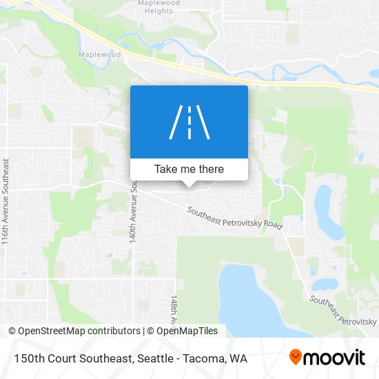 150th Court Southeast map