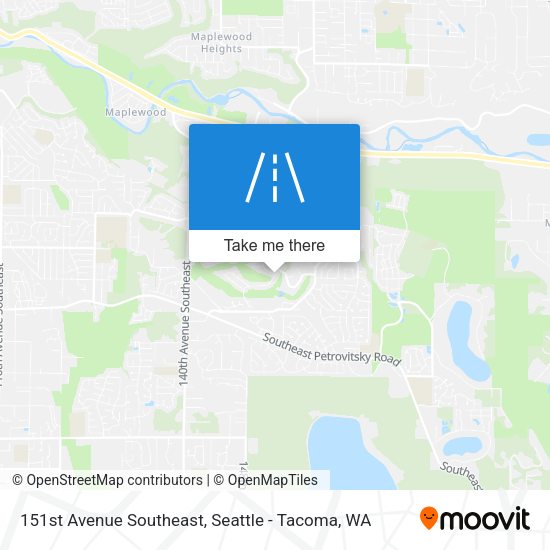Mapa de 151st Avenue Southeast