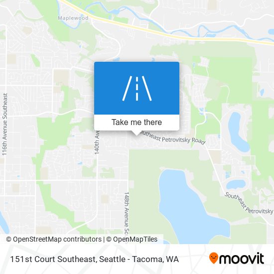 151st Court Southeast map