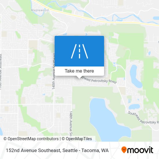 152nd Avenue Southeast map