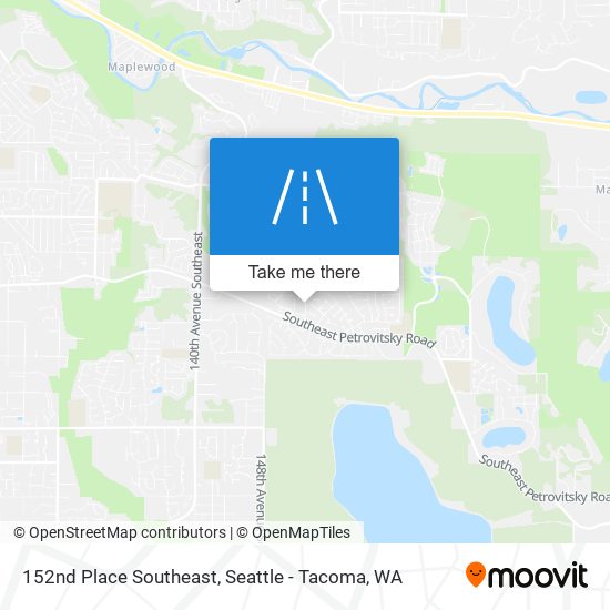 152nd Place Southeast map
