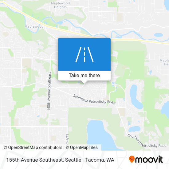 155th Avenue Southeast map