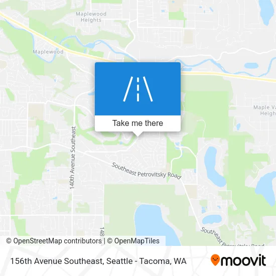 Mapa de 156th Avenue Southeast