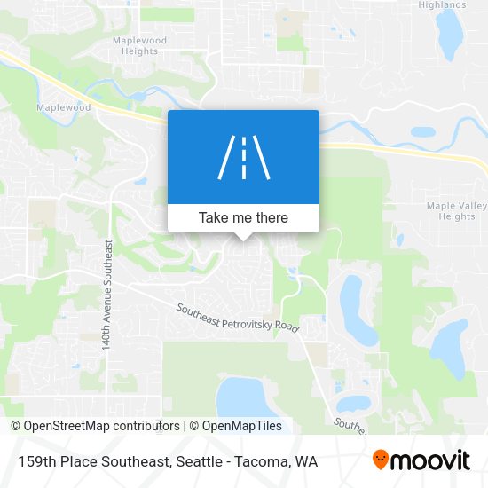 Mapa de 159th Place Southeast