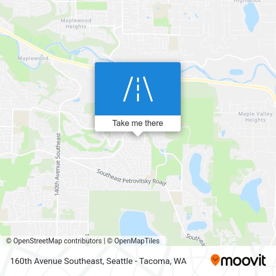 Mapa de 160th Avenue Southeast