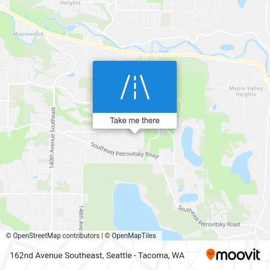 162nd Avenue Southeast map