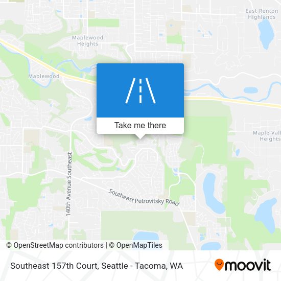 Southeast 157th Court map