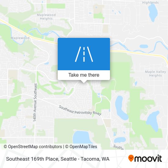 Mapa de Southeast 169th Place