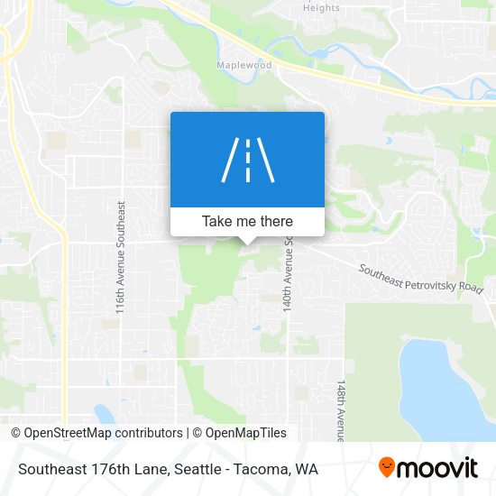 Southeast 176th Lane map