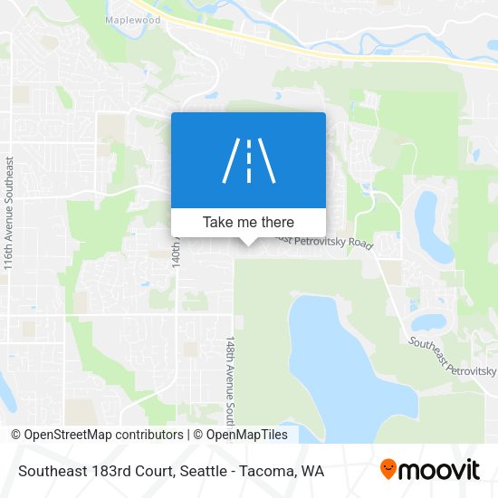 Southeast 183rd Court map