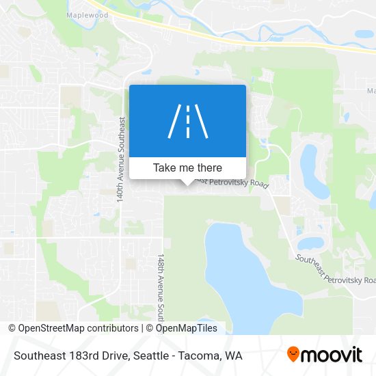 Southeast 183rd Drive map