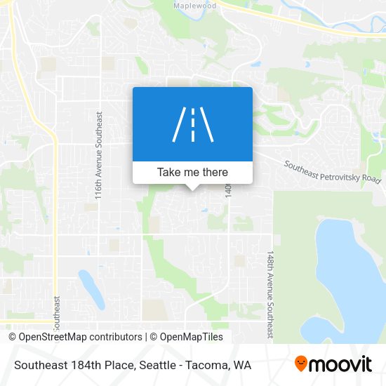 Mapa de Southeast 184th Place