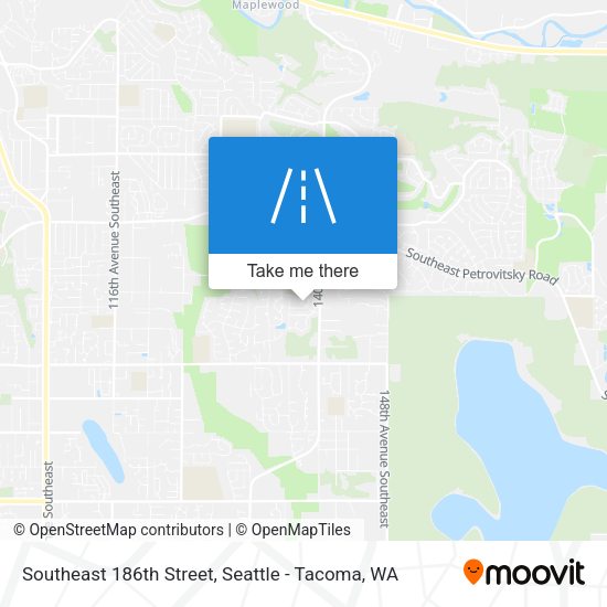 Southeast 186th Street map