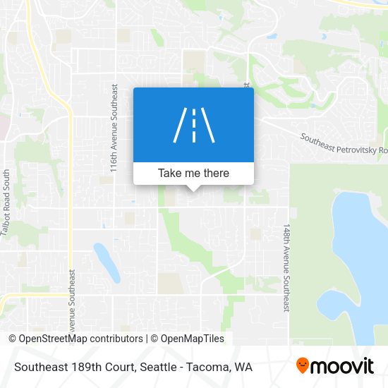 Southeast 189th Court map