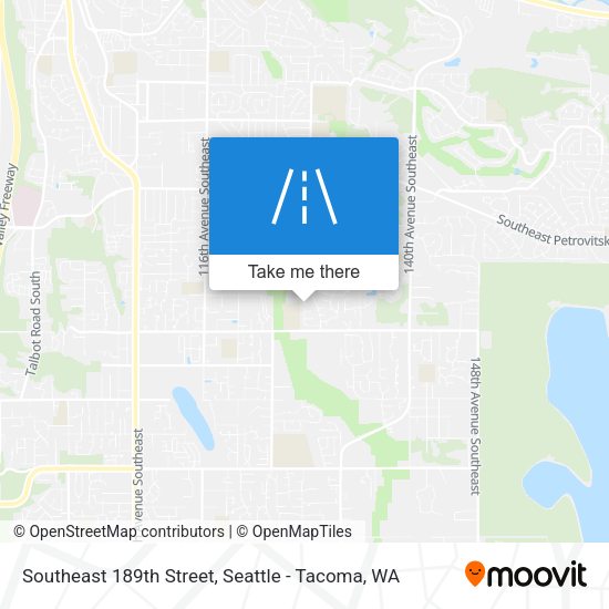 Southeast 189th Street map