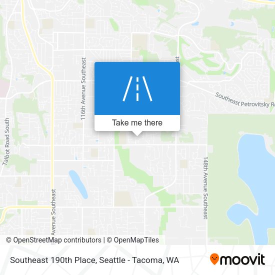 Southeast 190th Place map