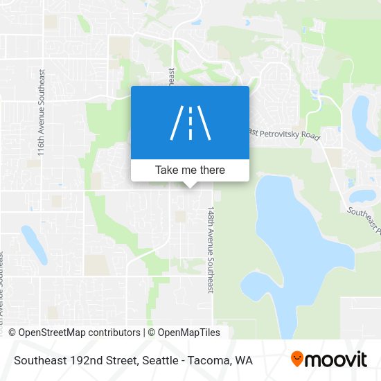 Mapa de Southeast 192nd Street