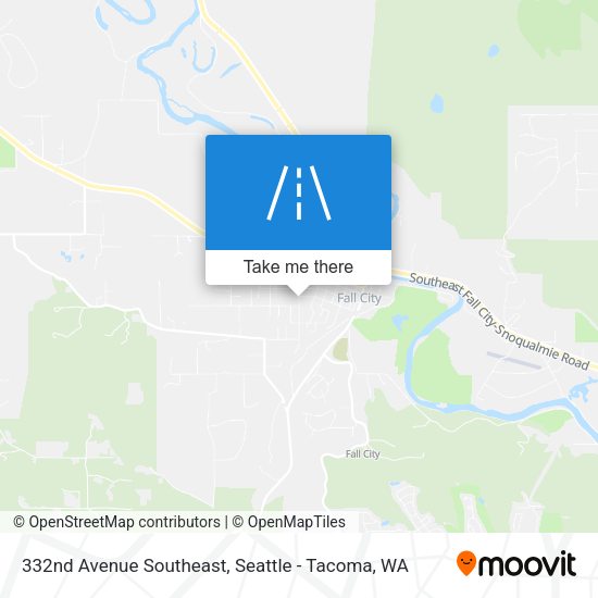 332nd Avenue Southeast map