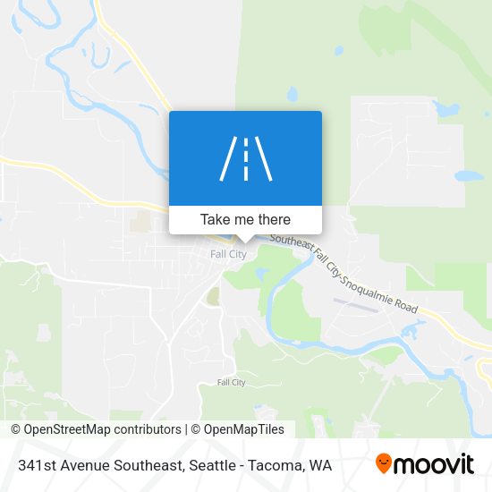 341st Avenue Southeast map