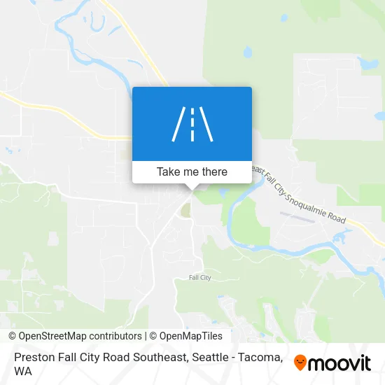 Preston Fall City Road Southeast map