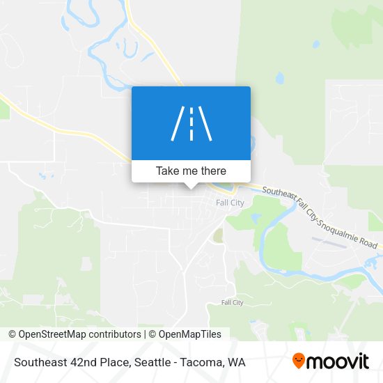 Southeast 42nd Place map