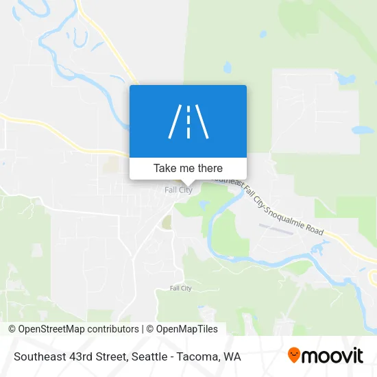 Southeast 43rd Street map
