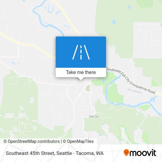 Southeast 45th Street map