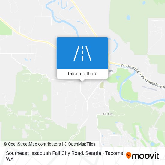 Mapa de Southeast Issaquah Fall City Road