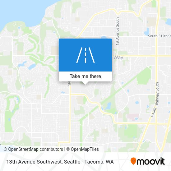 Mapa de 13th Avenue Southwest