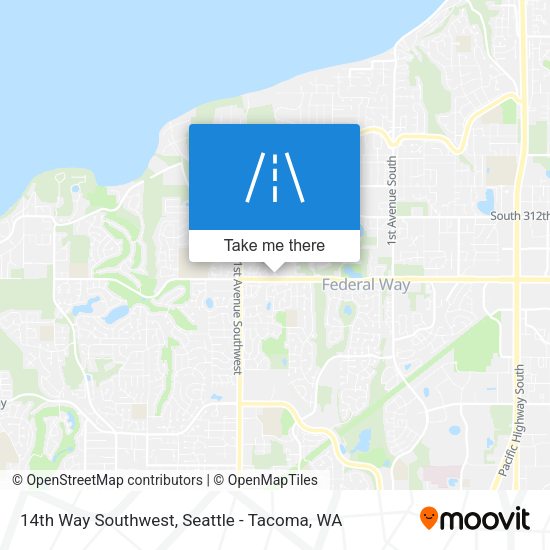 Mapa de 14th Way Southwest