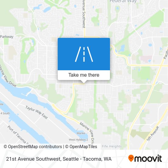 Mapa de 21st Avenue Southwest