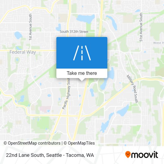 Mapa de 22nd Lane South