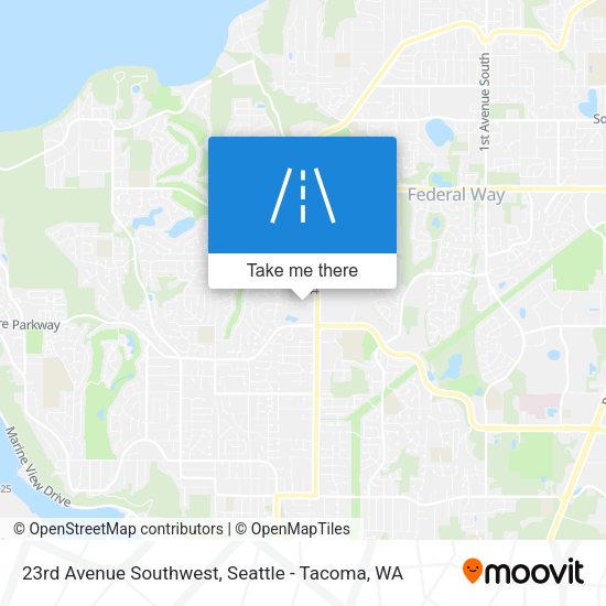 23rd Avenue Southwest map