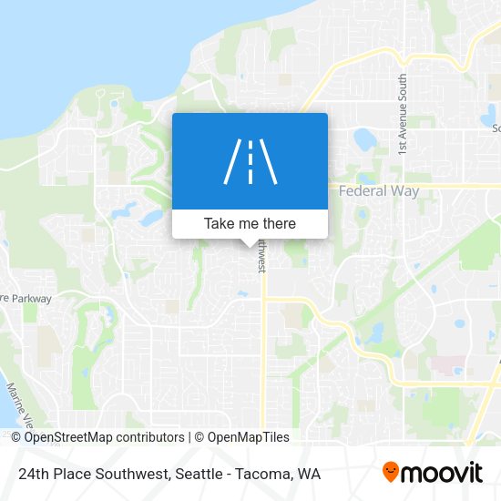 Mapa de 24th Place Southwest