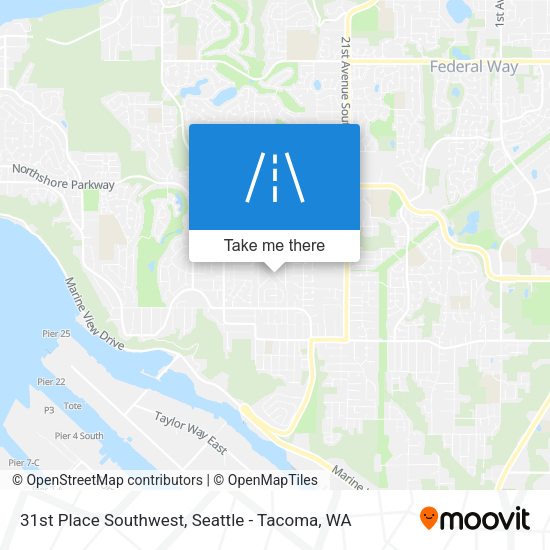 31st Place Southwest map