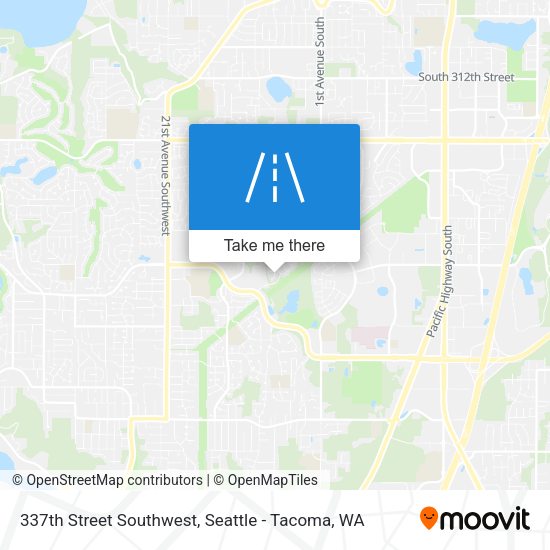337th Street Southwest map